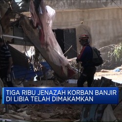 Video: 3.000 Jenazah Korban Banjir di Libia Telah Dimakamkan