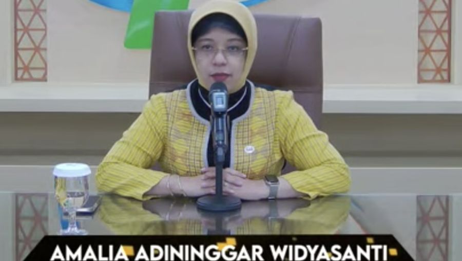 Plt. Kepala BPS, Amalia Adininggar Widyasanti. (YouTube/BPS Statistics)