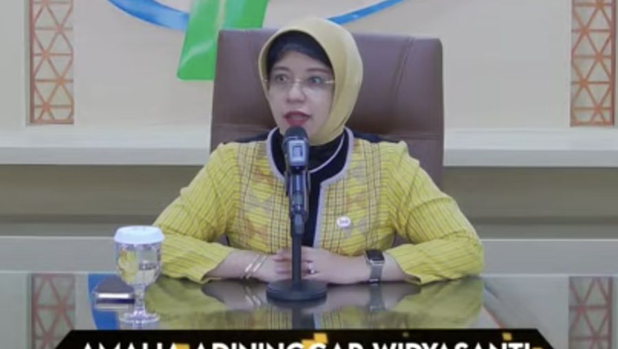 Plt. Kepala BPS, Amalia Adininggar Widyasanti. (YouTube/BPS Statistics)