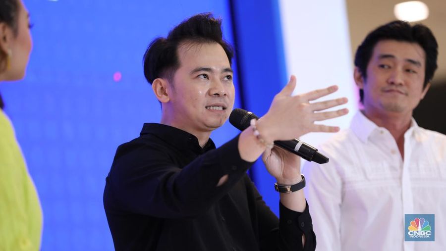 Trader & Trading Coach Michael Yeoh dalam acara Investment Expo 2023 di Central Park Mall, Jakarta, Jum'at (15/9/2023). (CNBC Indonesia/Tri Susilo)