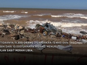 Banjir Bandang Libia, 11.300 Tewas & 1.000 Orang Hilang