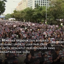 Video: Ramai Demo Guru di Korea Selatan, Ini Tuntutannya!