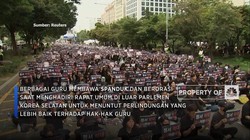 Video: Ramai Demo Guru di Korea Selatan, Ini Tuntutannya!
