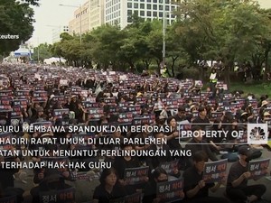 Video: Ramai Demo Guru di Korea Selatan, Ini Tuntutannya!