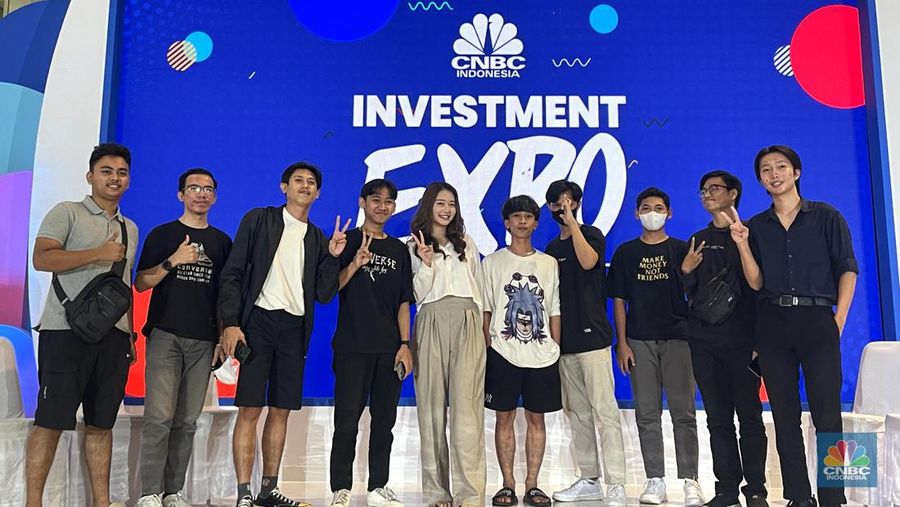 Mabar with Nita Vior dalam acara Investment Expo 2023 di Central Park, Jakarta, Minggu (17/9/2023). (CNBC Indonesia/Fitriyah Said)