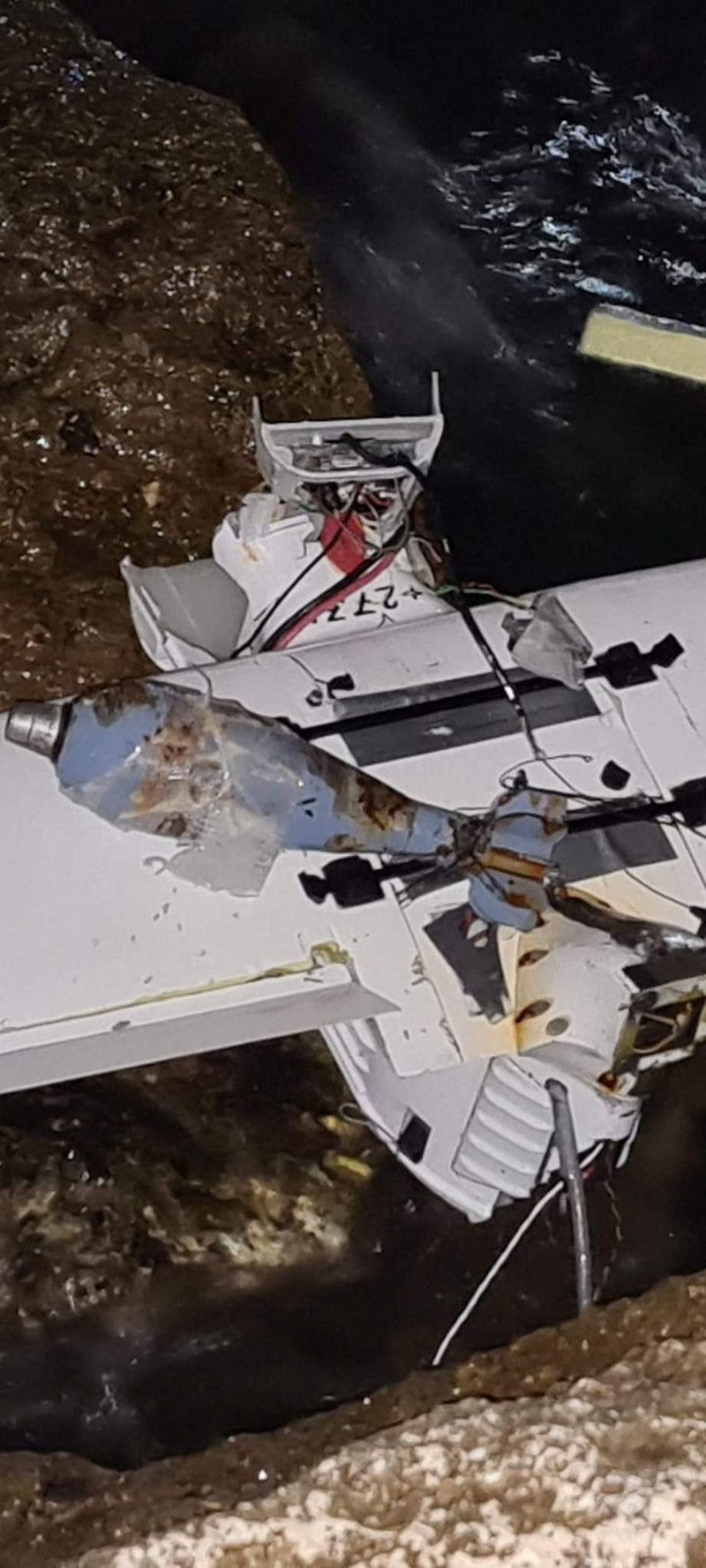 A blast is seen in the place where drone carrying explosives crashed on the Black Sea coast near the village of Tyulenovo, Bulgaria September 18, 2023 in this still image obtained from CCTV footage. Hotel Restaurant Tyulenovo/via REUTERS  THIS IMAGE HAS BEEN SUPPLIED BY A THIRD PARTY. MANDATORY CREDIT. NO RESALES. NO ARCHIVES.