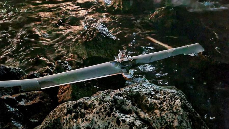 A blast is seen in the place where drone carrying explosives crashed on the Black Sea coast near the village of Tyulenovo, Bulgaria September 18, 2023 in this still image obtained from CCTV footage. Hotel Restaurant Tyulenovo/via REUTERS  THIS IMAGE HAS BEEN SUPPLIED BY A THIRD PARTY. MANDATORY CREDIT. NO RESALES. NO ARCHIVES.