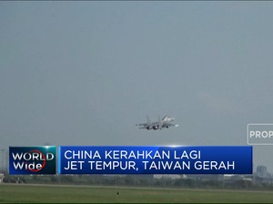  China Kerahkan Lagi Jet Tempur, Taiwan Gerah