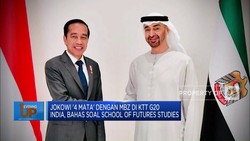 Jokowi '4 Mata' Dengan MBZ Di KTT G20 India