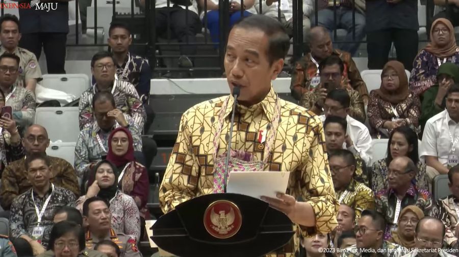 Sambutan Presiden Jokowi pada Festival LIKE, Indonesia Arena GBK, 18 September 2023. (Tangkapan Layar Youtube)