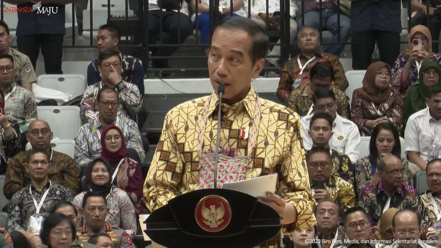Sambutan Presiden Jokowi pada Festival LIKE, Indonesia Arena GBK, 18 September 2023. (Tangkapan Layar Youtube)