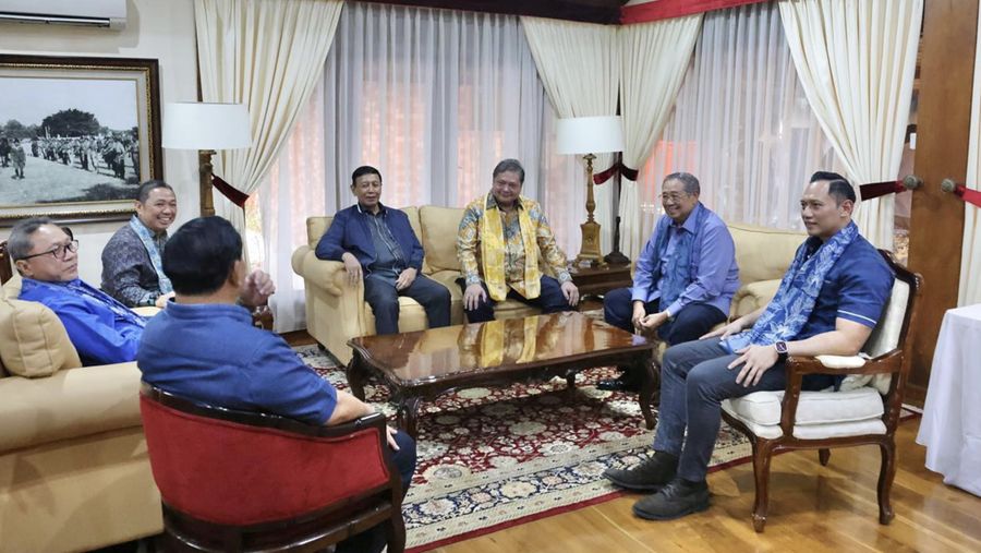 Ketua Majelis Tinggi Partai Demokrat Susilo Bambang Yudhoyono (SBY) dan Prabowo menggelar pertemuan tertutup. (Instagram @prabowo)
