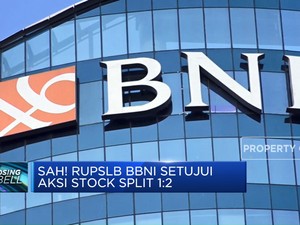 Sah! RUPSLB BBNI Setujui Aksi Stock Split 1:2