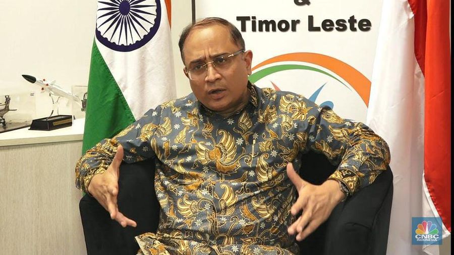 Dubes India Untuk Indonesia. (CNBC Indonesia TV)