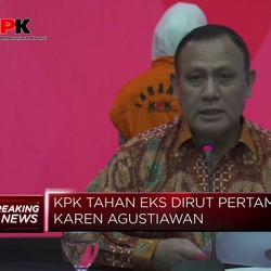 KPK Tahan Eks Dirut Pertamina Karen Agustiawan