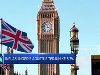 Inflasi Inggris Agustus Terjun Ke 6,7%