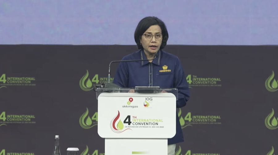 Menteri Keuangan Sri Mulyani Indrawati di acara IOG Convention 2023 (Tangkapan Layar Youtube)