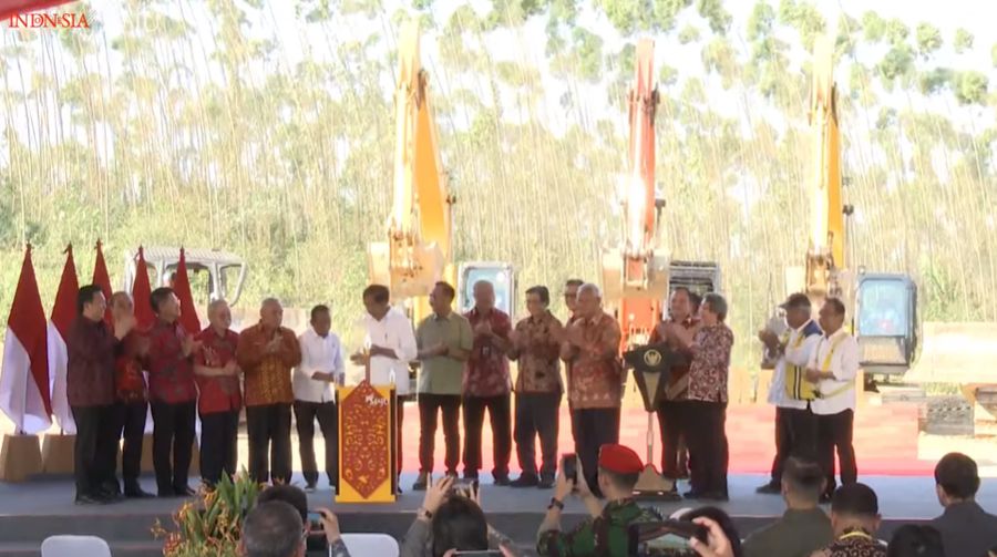 Jokowi Groundbreaking Hotel Nusantara di IKN (Tangkapan layar YouTube)