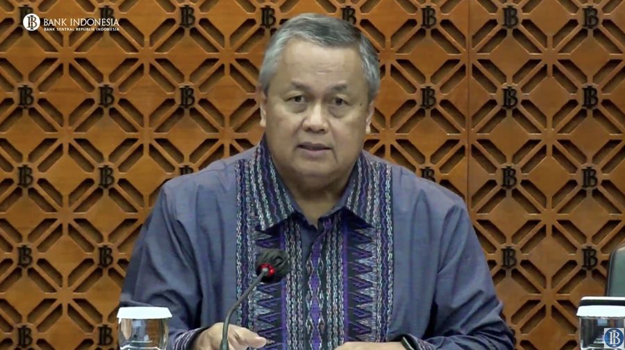 Pengumuman Hasil Rapat Dewan Gubernur Bulanan Bulan September 2023. (Tangkapan Layar Youtube)