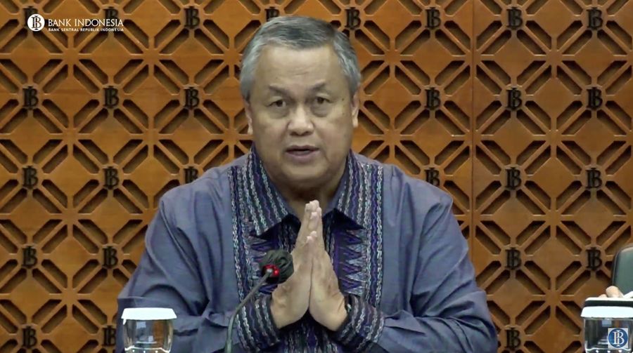 Pengumuman Hasil Rapat Dewan Gubernur Bulanan Bulan September 2023. (Tangkapan Layar Youtube)