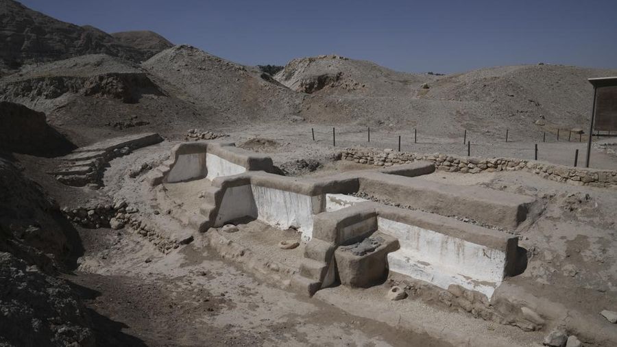 Tell es-Sultan archaeological near Jericho, West Bank, site is seen Sunday, Sept. 17, 2023. A U.N. conference voted Sunday to list the site as a World Heritage Site in Palestine, a decision likely to anger Israel, which controls the territory and does not recognize a Palestinian state.(AP Photo/Mahmoud Illean)