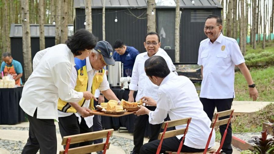 Presiden Joko Widodo mengunjungi lokasi pembangunan kantor presiden di Ibu Kota Nusantara (IKN), Kalimantan Timur, Jumat (22/9/2023). (Tangkapan Layar x/@Jokowi)