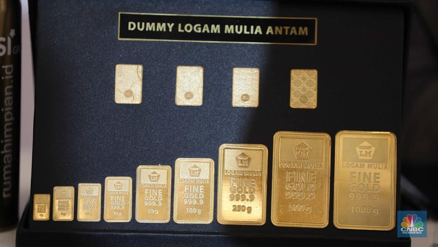 Logam Mulia Antam. (CNBC Indonesia/Tri Susilo)