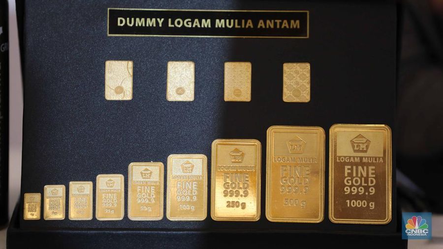 Logam Mulia Antam. (²©²ÊÍøÕ¾/Tri Susilo)