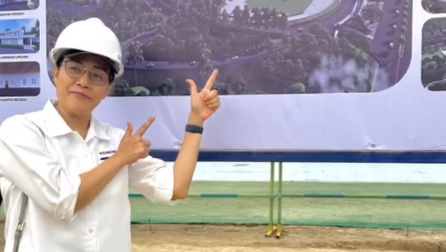Sri Mulyani saat berkunjung ke IKN (Tangkapan layar Instagram)