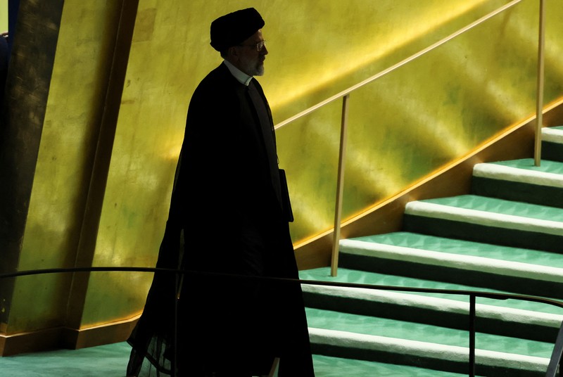 UN-ASSEMBLY/ Iran's President Ebrahim Raisi arrives to address the 78th Session of the U.N. General Assembly in New York City, U.S., September 19, 2023. REUTERS/Mike Segar