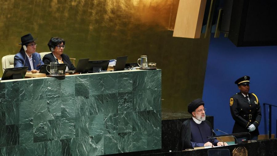 Iran's President Ebrahim Raisi arrives to address the 78th Session of the U.N. General Assembly in New York City, U.S., September 19, 2023.  REUTERS/Mike Segar