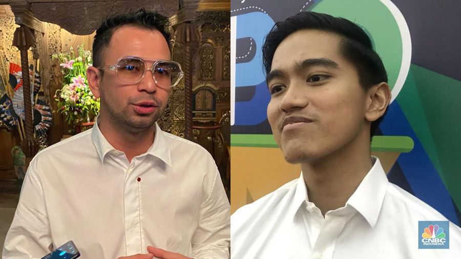 Foto kolase Raffi Ahmad dan Kaesang Pangarep. (CNBC Indonesia/Linda Sari)