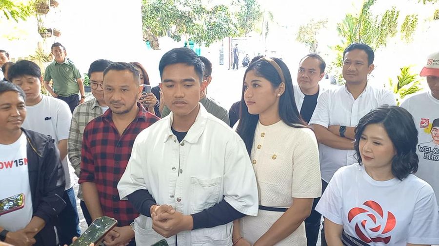 Putra bungsu Presiden Joko Widodo (Jokowi), Kaesang Pangarep, resmi menjadi kader Partai Solidaritas Indonesia (PSI). (Dok. Detikcom/Agil Trisetiawan Putra)