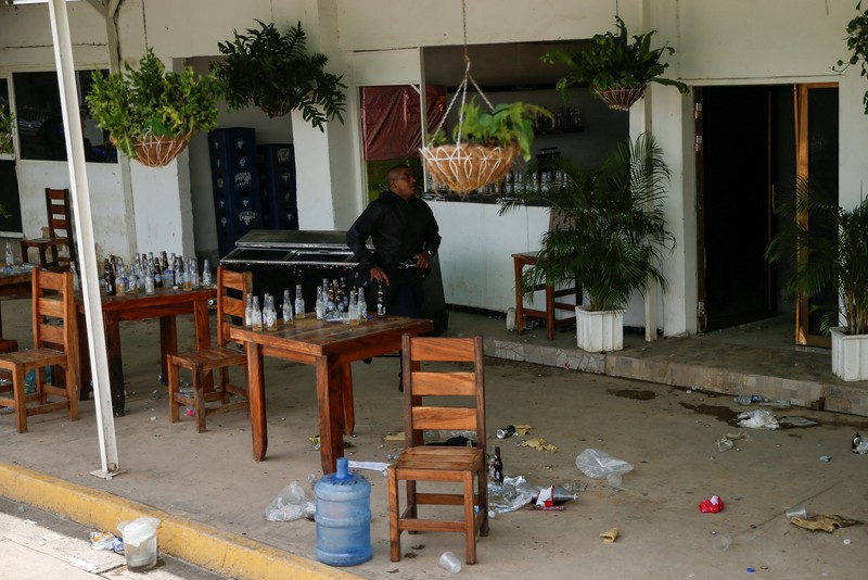 Kondisi penjara mewah Aragua yang hancur di Tocoron, Venezuela, Sabtu (23/9/2023). (REUTERS/Leonardo Fernandez Viloria) Kondisi penjara mewah Aragua yang hancur di Tocoron, Venezuela, Sabtu (23/9/2023). (REUTERS/Leonardo Fernandez Viloria)