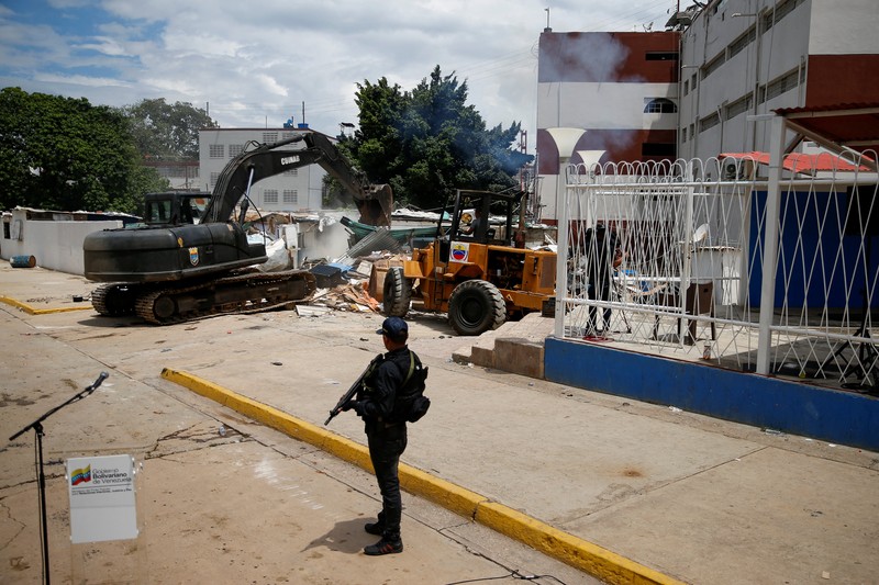 Kondisi penjara mewah Aragua yang hancur di Tocoron, Venezuela, Sabtu (23/9/2023). (REUTERS/Leonardo Fernandez Viloria) Kondisi penjara mewah Aragua yang hancur di Tocoron, Venezuela, Sabtu (23/9/2023). (REUTERS/Leonardo Fernandez Viloria)