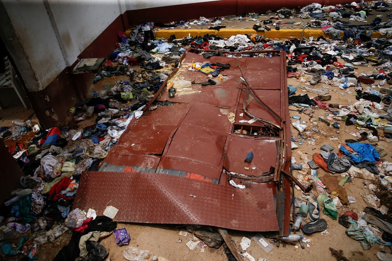 Kondisi penjara mewah Aragua yang hancur di Tocoron, Venezuela, Sabtu (23/9/2023). (REUTERS/Leonardo Fernandez Viloria) Kondisi penjara mewah Aragua yang hancur di Tocoron, Venezuela, Sabtu (23/9/2023). (REUTERS/Leonardo Fernandez Viloria)