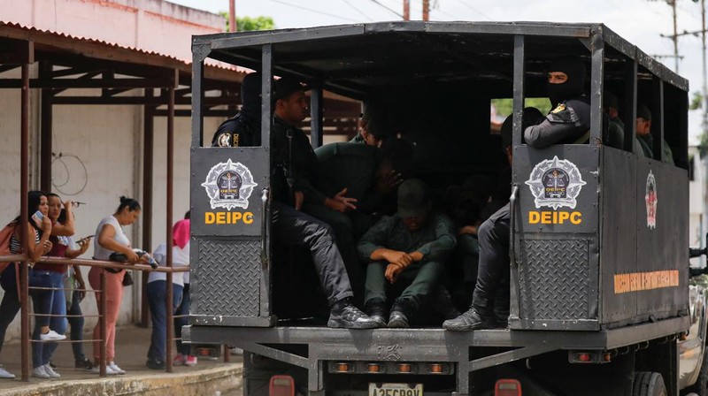 Kondisi penjara mewah Aragua yang hancur di Tocoron, Venezuela, Sabtu (23/9/2023). (REUTERS/Leonardo Fernandez Viloria)