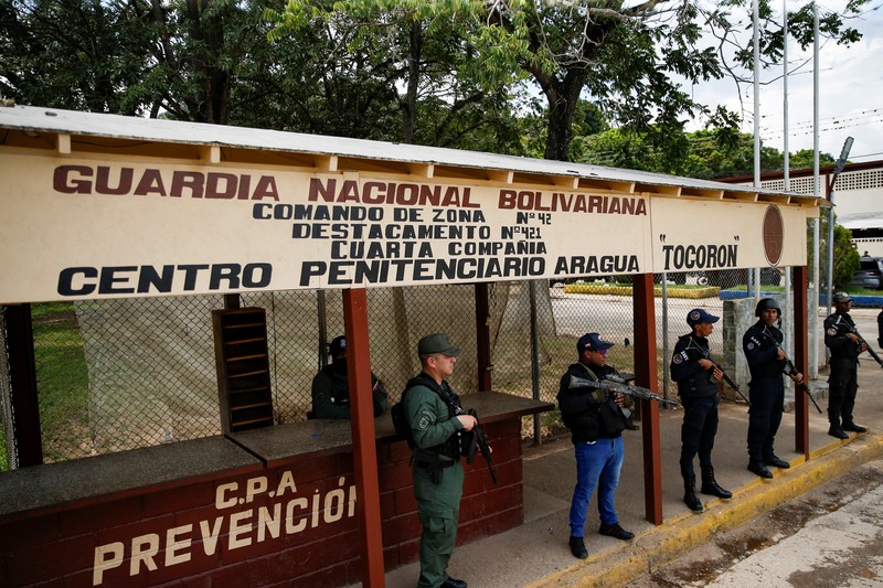 Kondisi penjara mewah Aragua yang hancur di Tocoron, Venezuela, Sabtu (23/9/2023). (REUTERS/Leonardo Fernandez Viloria) Kondisi penjara mewah Aragua yang hancur di Tocoron, Venezuela, Sabtu (23/9/2023). (REUTERS/Leonardo Fernandez Viloria)