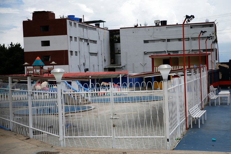 Kondisi penjara mewah Aragua yang hancur di Tocoron, Venezuela, Sabtu (23/9/2023). (REUTERS/Leonardo Fernandez Viloria) Kondisi penjara mewah Aragua yang hancur di Tocoron, Venezuela, Sabtu (23/9/2023). (REUTERS/Leonardo Fernandez Viloria)