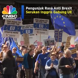 Pengunjuk Rasa Anti Brexit Serukan Inggris Gabung Uni Eropa