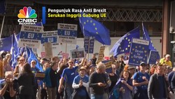 Pengunjuk Rasa Anti Brexit Serukan Inggris Gabung Uni Eropa