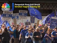 Pengunjuk Rasa Anti Brexit Serukan Inggris Gabung Uni Eropa