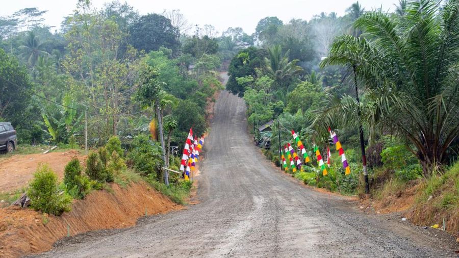 Menteri Pekerjaan Umum dan Perumahan Rakyat (PUPR) Basuki Hadimuljono mendampingi Presiden Jokowi melakukan peninjauan progress pelaksanaan Inpres Jalan Daerah (IJD) di kawasan Sepaku, Penajam Paser Utara, Kalimantan Timur, Sabtu (23/09/2023). (Dok: PUPR)