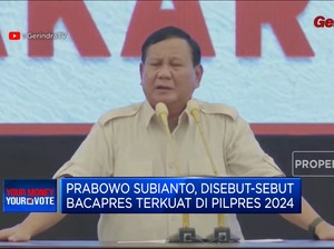 Video: Prabowo Disebut-Sebut Bacapres Terkuat Di Pilpres 2024