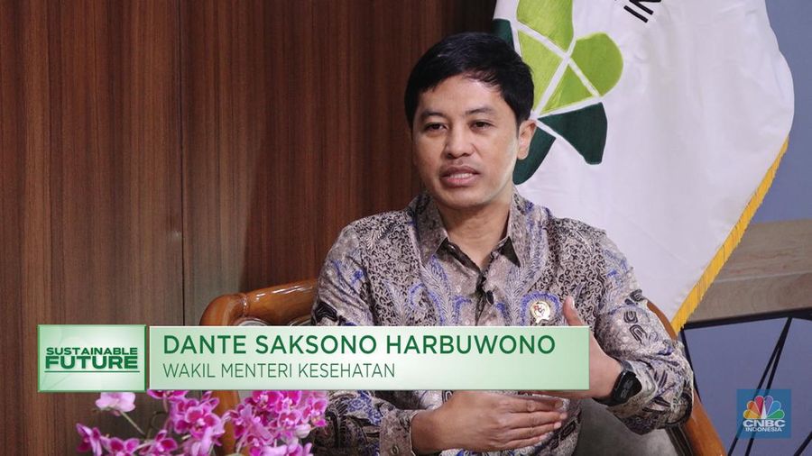 Wakil Menteri Kesehatan, Dante Saksono Harbuwono dalam Sustainable Future. (CNBC Indonesia TV)