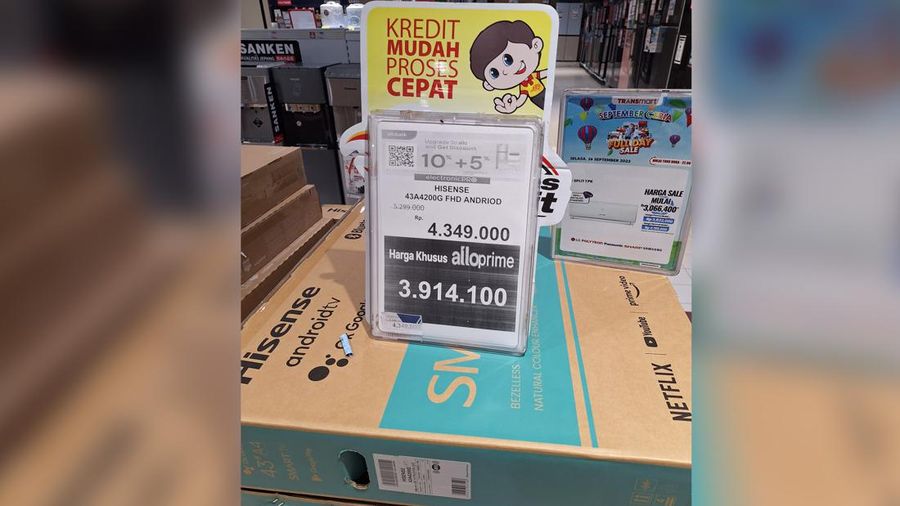 Android TV di Transmart (CNBC Indonesia/Khoirul Anam)