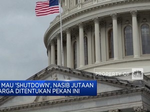 AS Mau 'Shutdown', Nasib Jutaan Warga Ditentukan Pekan Ini