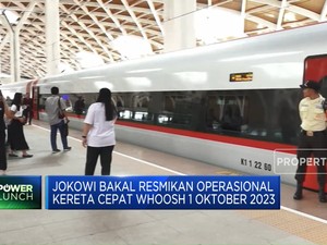 Jokowi Bakal Resmikan Kereta Cepat Whoosh 1 Oktober 2023