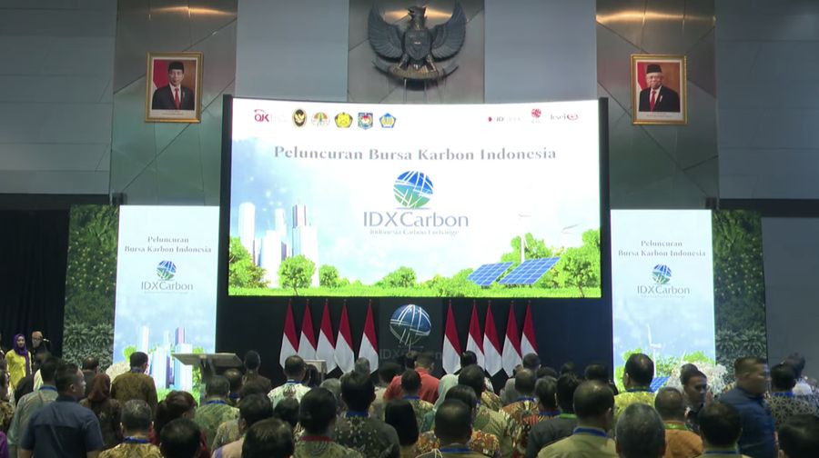 Peluncuran Bursa Karbon Indonesia. (Tangkapan Layar Youtube Indonesia Stock Exchange)