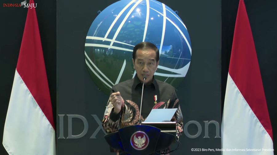 Presiden Jokowi Resmikan Peluncuran Bursa Karbon Indonesia. (Tangkapan Layar Youtube Sekretariat Presiden)